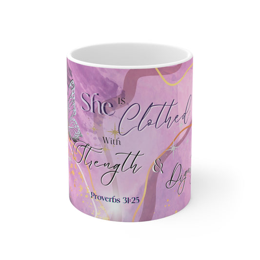 She's Clothed- Pink Mug