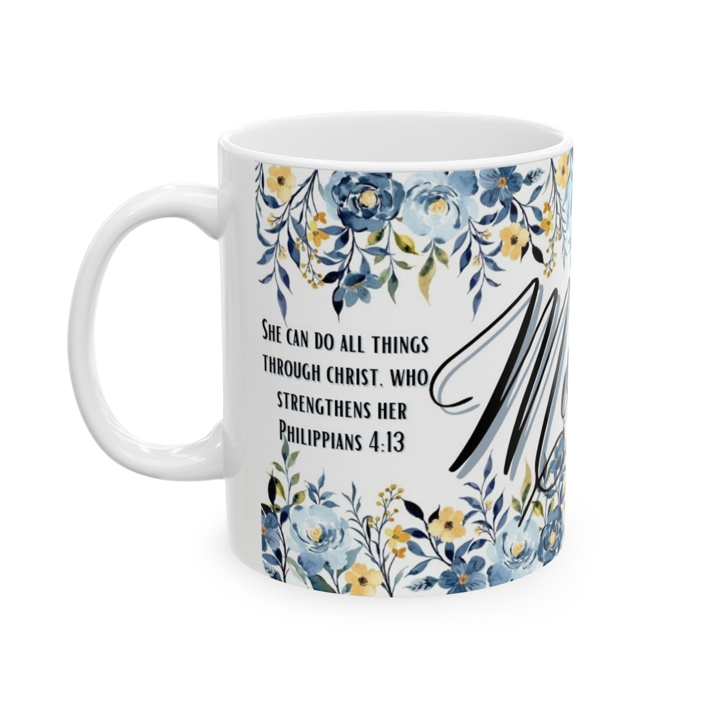 Mother's Day Scripture Mug- Blue