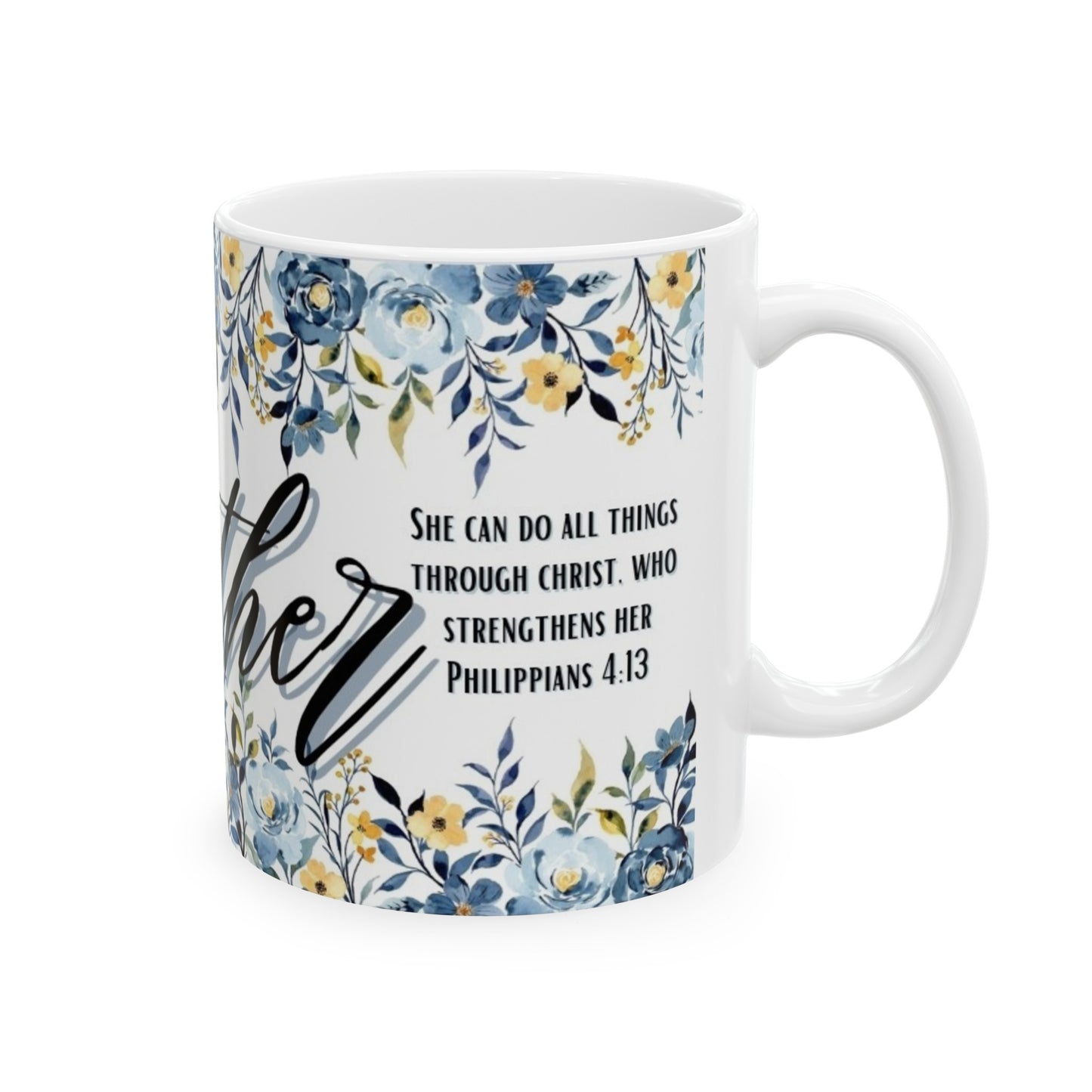 Mother's Day Scripture Mug- Blue