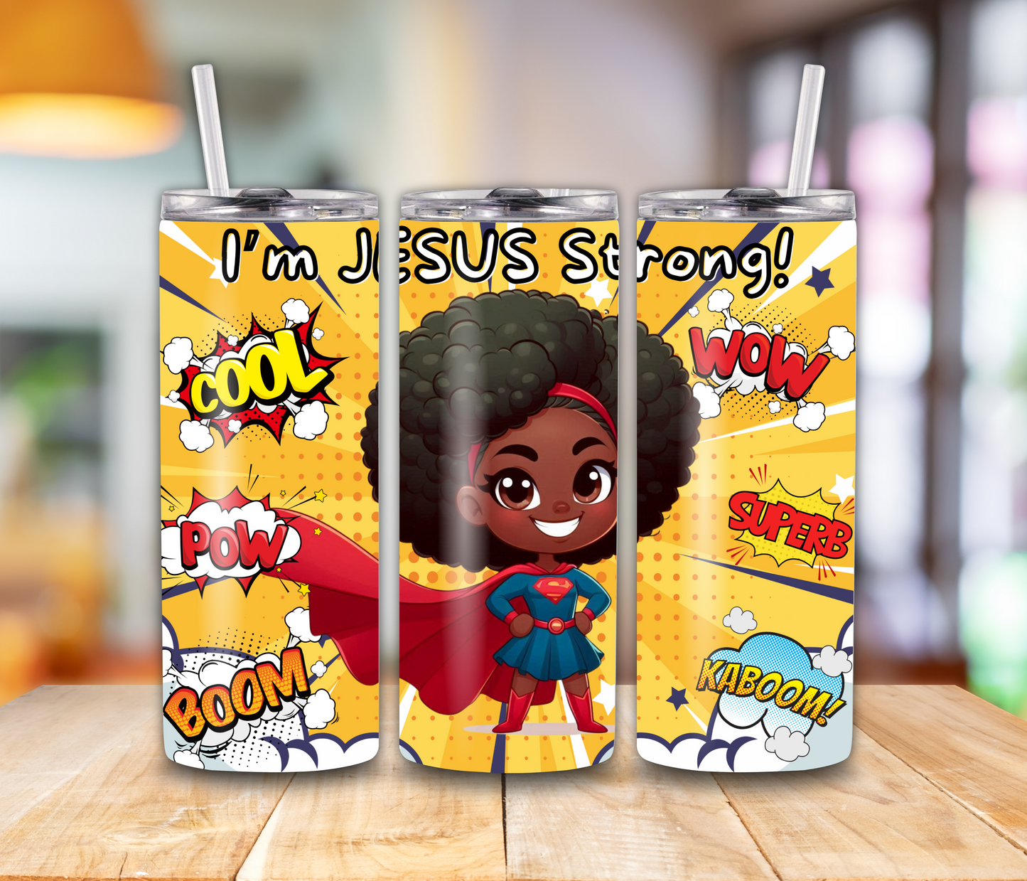 Jesus Strong- Girl Tumbler